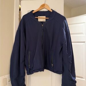 Pilcro Deep Blue Bomber Jacket